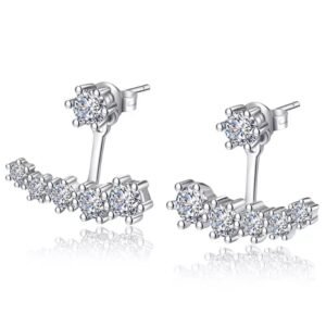 925 and Graduated CZ Earring Jackets