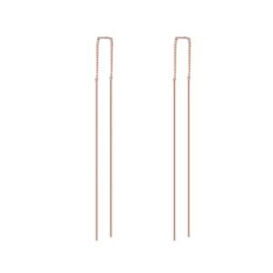 Simple Thin Long Threader Earrings