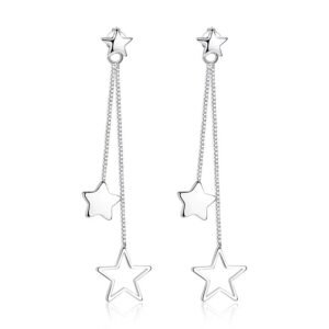 Double Star Dangle Earrings