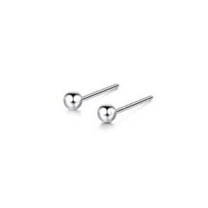 Stainless Steel 3mm Ball Stud Earrings - Various Colors