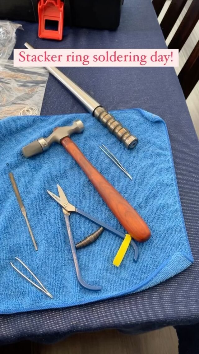 Stacker ring soldering day!