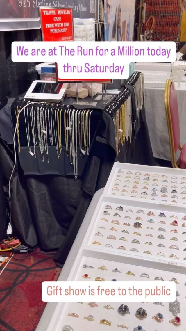 Come and see us at the Southpoint Casino and Arena for The Run for A Million—- we’ve got some beautiful new inventory to check out. 
***
Gift show is free and open to the public today (Wednesday) until 6pm and then thru Saturday until 9pm. 
#southpoint #vegas #jewerlyaddict #trfam #horseshow #giftshow #lasvegas #jewelry
